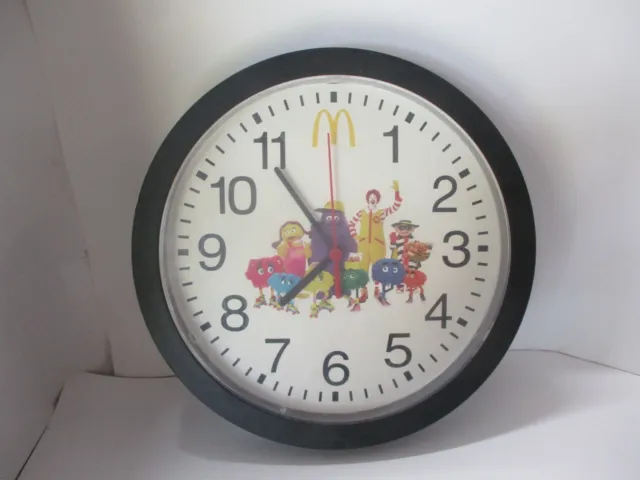 Vintage McDonalds's Wall Clock Ronald and Friends .. WORKING
