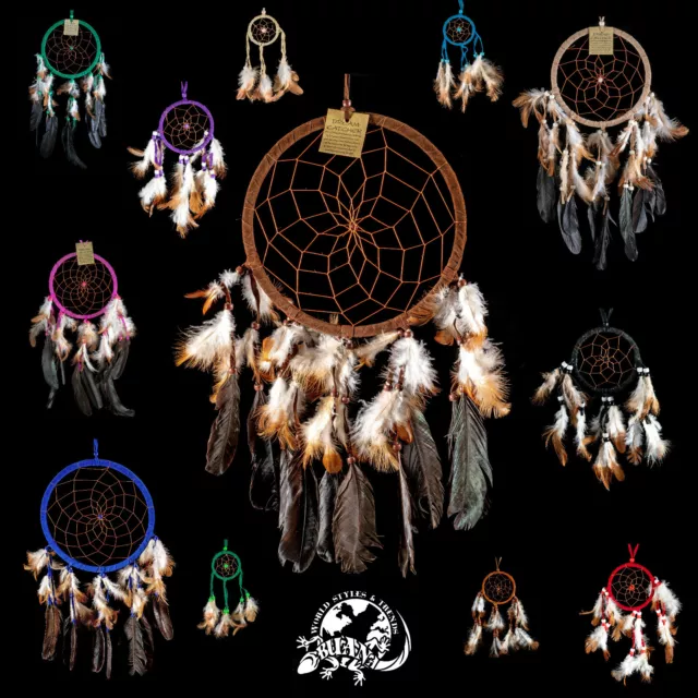 dcle-- / Traumfänger Dreamcatcher mit einem Ring, verschiedene Größen und Farben