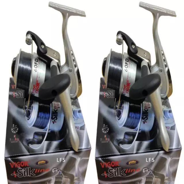 2 Lineaeffe Sea Fishing Reels + Line Vigor 60 Freepost Silk 60