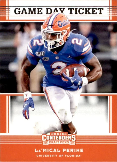 2020 Panini Contenders Game Day Ticket #29 La'Mical Perine Florida Gators