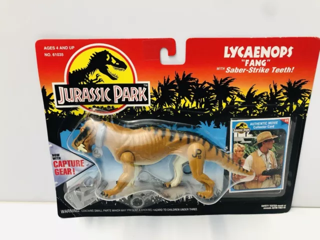 Jurassic Park Series 2 Lycaenops "Fang" w/ Saber Strike Teeth 1993 Kenner Sealed
