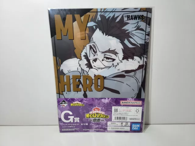 My Hero Academia Clear File Document Holder Ichiban Kuji G Hawks 22X31cm