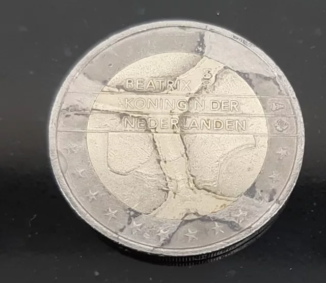 2 Euro Münze Beatrix Koningin der Nederlanden  2001