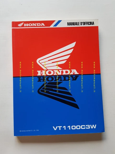 HONDA VT 1100 C SHADOW 1998 manuale officina ITALIANO originale
