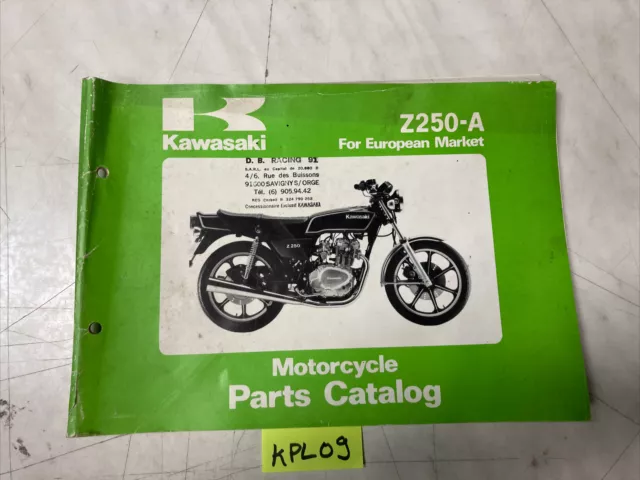 Kawasaki Z250 type A1 Z 250 catalogue pièces détachées parts list 250Z