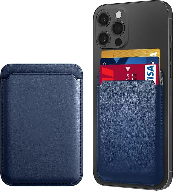 New Blue Leather Wallet with Mag Safe Magsafe iPhone 12/13/14 Pro/Mini/Pro Max