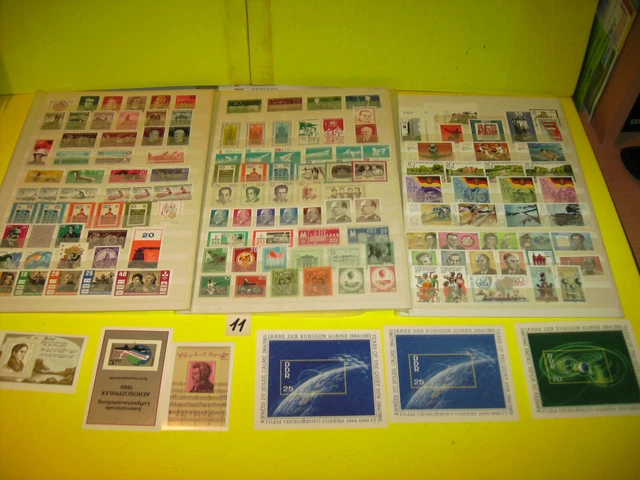 11 ) Briefmarken der DDR, ab 50/60er Jahre  Posten & Lots Postfrisch