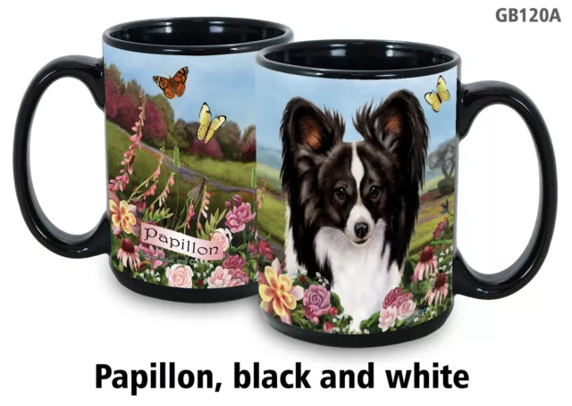 Garden Party Mug - Black and White Papillon