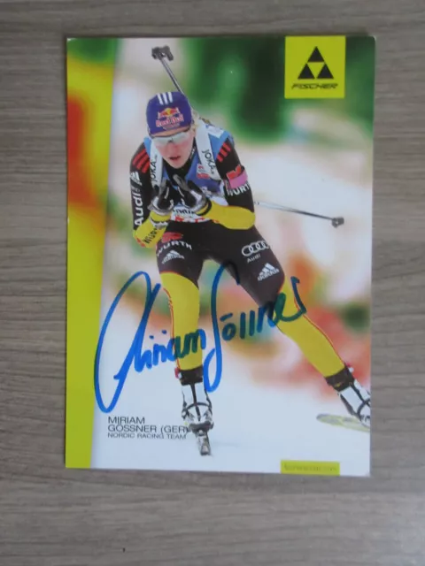 Miriam Gössner original handsignierte Autogrammkarte Biathlon