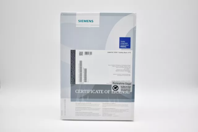 Siemens simatic STEP 7 Safety Basic V15 6ES7833-1FB15-0YA5