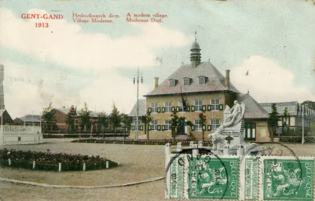 *23749 cpa Gent - Gand 1913 - Village moderne