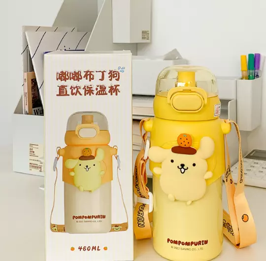 Sanrio children's thermos cup for school special kindergarten with straw  kettle Kurome water cup 316 stainless
