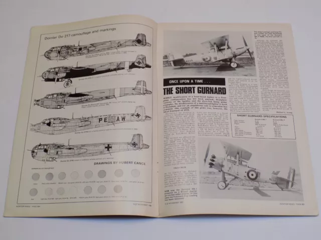 AVIATION NEWS MAGAZINE Nov 1990 Dornier Do 217 Helmut Wick Bell P-39 ...