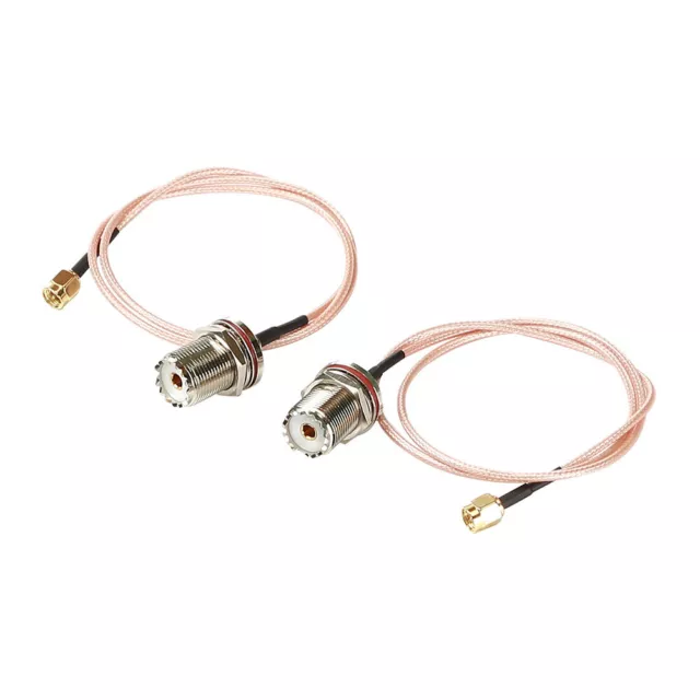 Electronics Handheld Antenna Cable SMA Male to UHF SO-239 Female Connectors