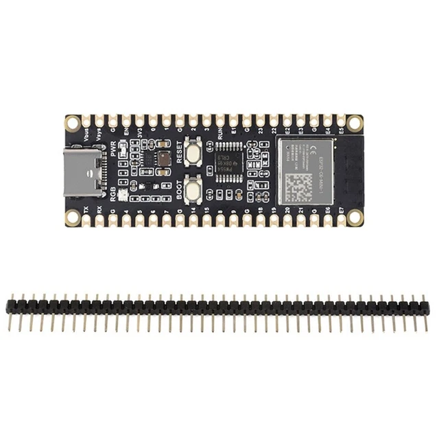 Carte De Développement ESP32-C6 Avec Pinheader - WiFi 6, Bluetooth 5, Processeur RISC-V 160MHz - Module ESP32-C6-WROOM-1-N8