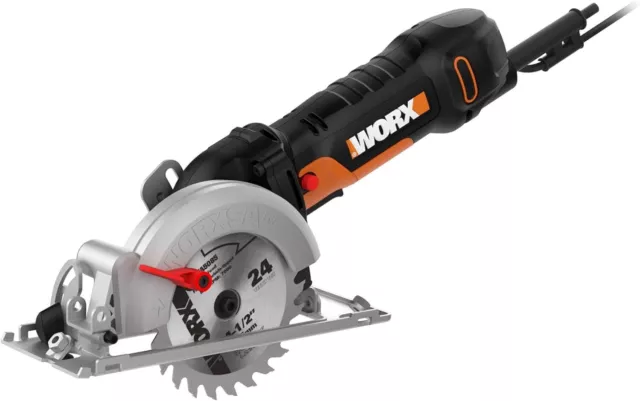 Worx WX439L 4.5 Amp WORXSAW 4.5" Electric Compact Circular Saw BRAND NEW