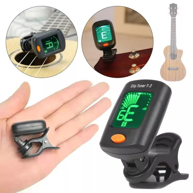 Digital Clip-On Guitar Tuner Guitar Universal Electronic Chromatic Precision