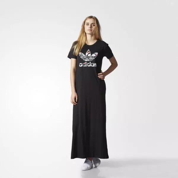 Adidas Originals Women Follow Brand Trefoil Maxi Dress