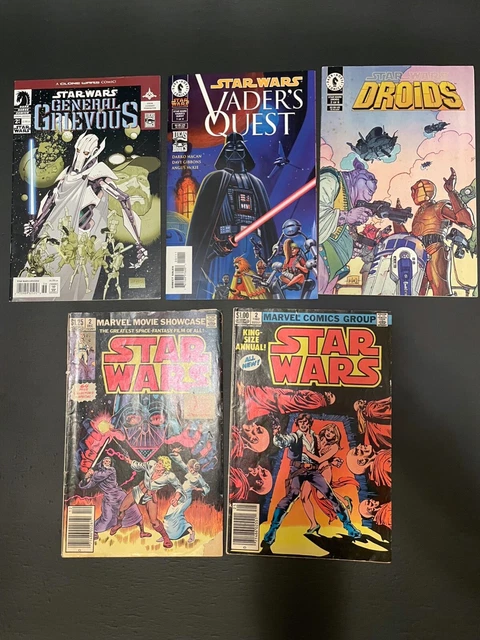 Star Wars Comic Book Lot Marvel Dark Horse - Vader's Quest, King Sized Annual...