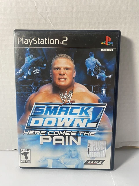 WWE SmackDown Here Comes the Pain Sony PlayStation PS2 Complete Black Label CIB