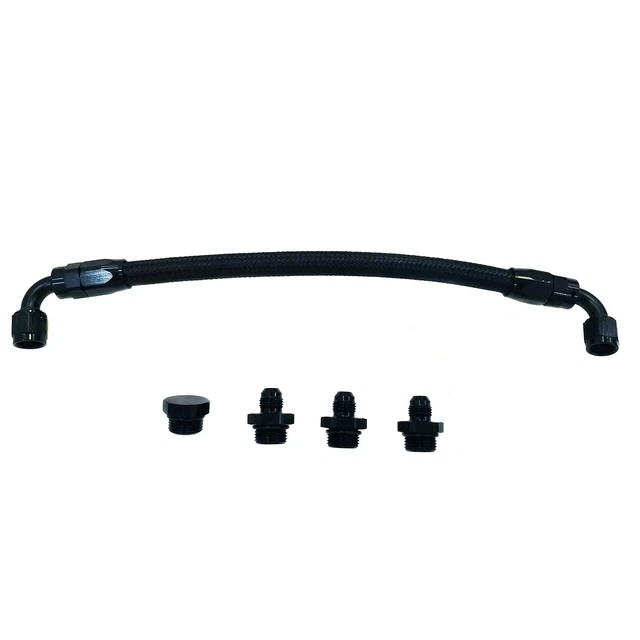 Aluminum -6AN -8 ORB Fuel Rail Manifold Crossover Kit For Ls1 Ls3 Ls6 Lm7 Ls7