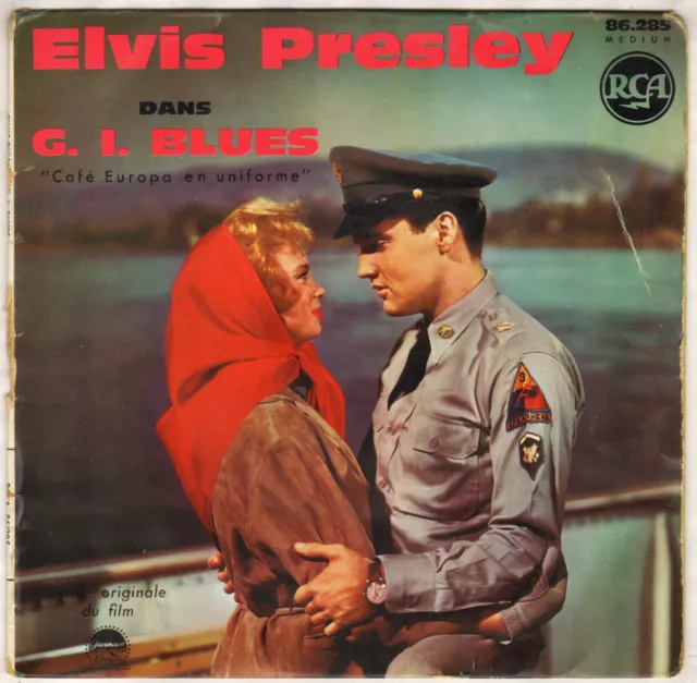 Elvis Presley "G.i. Blues" 60'S Ep Rca Victor 86285 (7-1961)