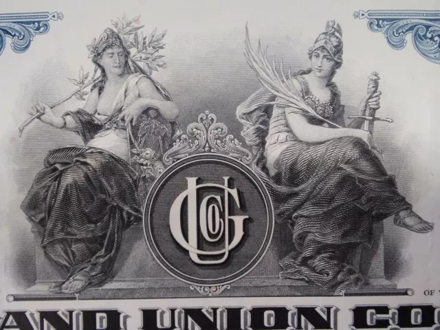 Grand Union Stock Certificate Vtg 1959 Supermarket Scranton Rue Beech Grove IN
