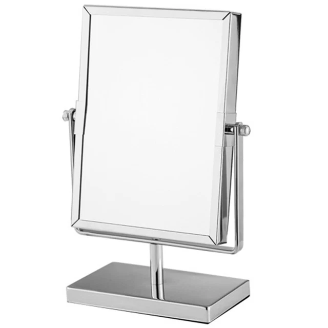 Lupa espejo giratorio para decoración de escritorio espejo espejo de metal plateado