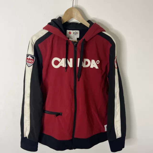 Hudsons Bay Woman 2XL Canada 2010 Vancouver Soft Shell Jacket Canada Red