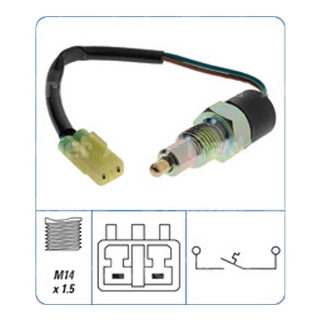 thumbnail image 2 of Reverse Light Switch A-Premium - 2-Pin Compatible With Ford Focus/Fiesta/Fusion (2003-2019) Sensor Light Switch 2 of 13