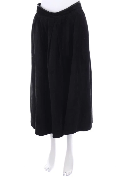 Gonna tradizionale corno Alphmidi vera pelle D 46 nera