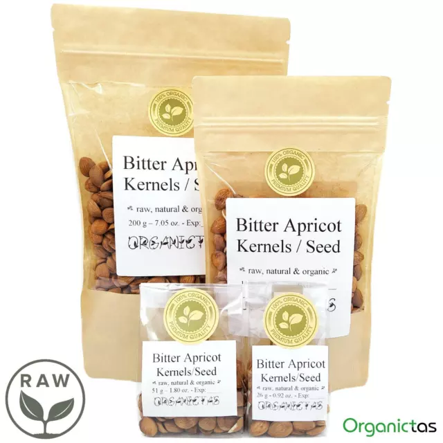 Bitter Raw Apricot Seeds Kernels Organic Vitamins & Minerals Very Best Quality