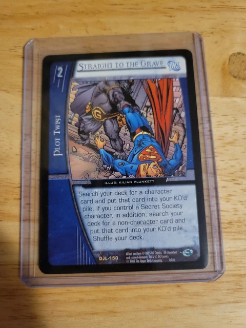 Straight To The Grave DJL-150 vs system tcg Upper Deck Dc Comics Justice League