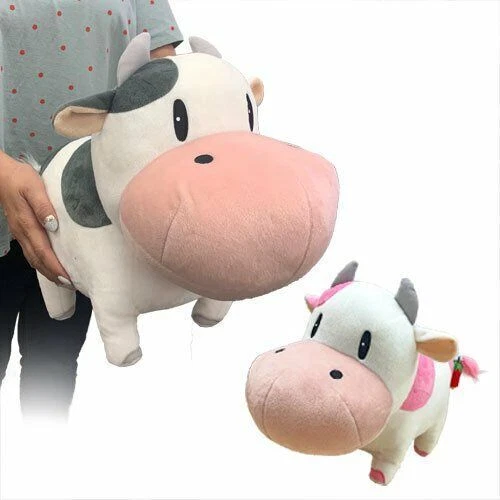 Story of Seasons Harvest Moon Cow Pink & Gray XL BIG Plush Doll animal 2 set