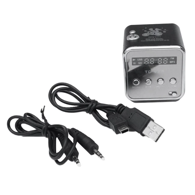 Mini Radio Portable FM Stéréo - Affichage LCD, Avec Écouteurs | Pile AAA | Gris Foncé - 4