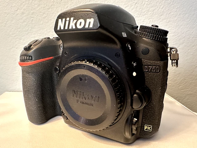 Nikon D750 24.3 MP Digital SLR Camera - Black (Body Only)