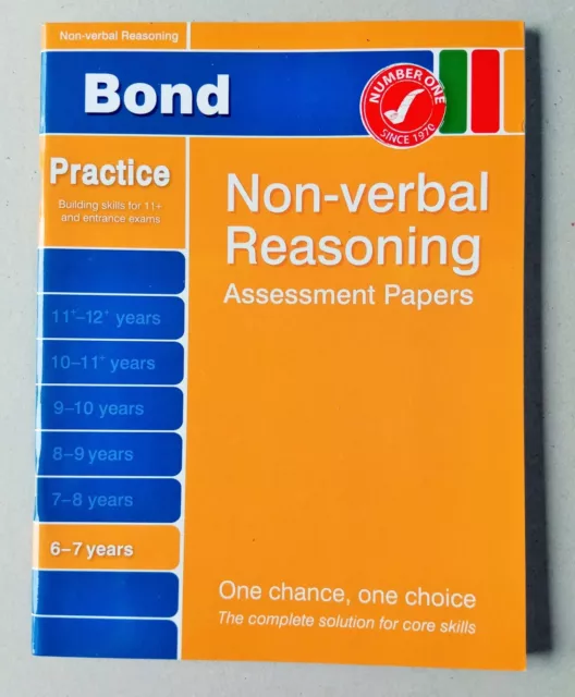 Bond Non-Verbal Reasoning Assessment Papers 6-7 Years by Alison Primrose...