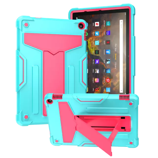 For Amazon Kindle Fire HD 10 2023 13th Gen Hybrid Stand Tablet Case Cover/ Glass