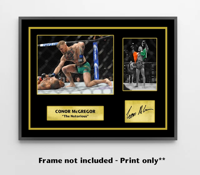 Conor Mcgregor Signed Print Poster Photo Ufc Wall Art Picture Decor 189 194 205