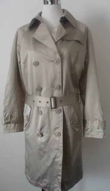 LAURA CLEMENT LA Redoute Creation Pale Gold Belted Trench Coat Pre Loved sz 12 28.02 PicClick UK