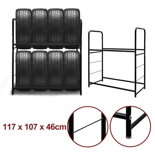 Estantería para neumáticos soporte para llantas soporte para neumáticos estantería para cargas pesadas estantería capacidad de carga manejable