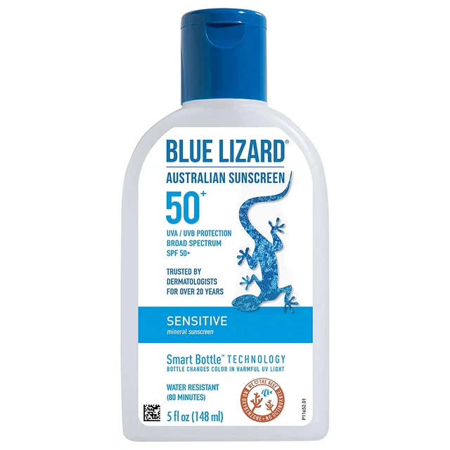 Sensitive Mineral Sunscreen with Zinc Oxide, SPF 50+, Water Resistant, UVA/UVB P