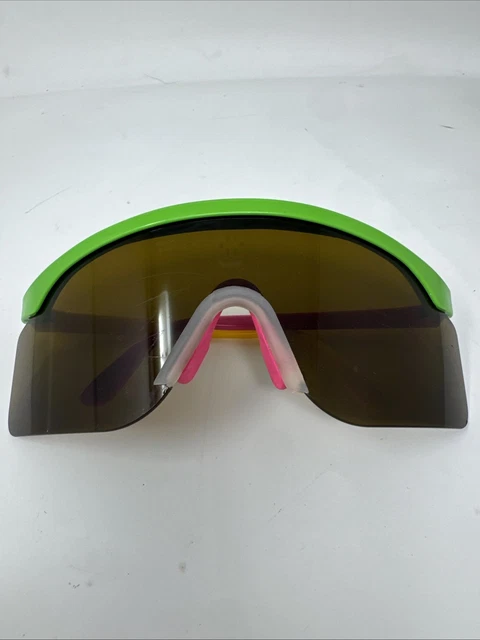 OAKLEY RAZOR BLADES Mirror Lenses Sunglasses Neon Yellow with Box