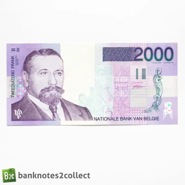 BELGIUM: 1 x 2,000 Belgian Franc Banknote.