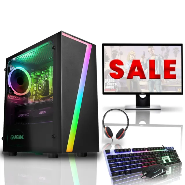 Fast Gaming PC Computer Bundle Intel Core i5, 32GB, 1TB, 4GB GTX 1650, Windows10