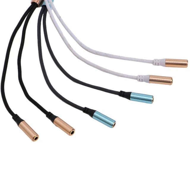 Connector Audio Cable Y Splitter Cable Audio Extension Cables Headphone Adapter
