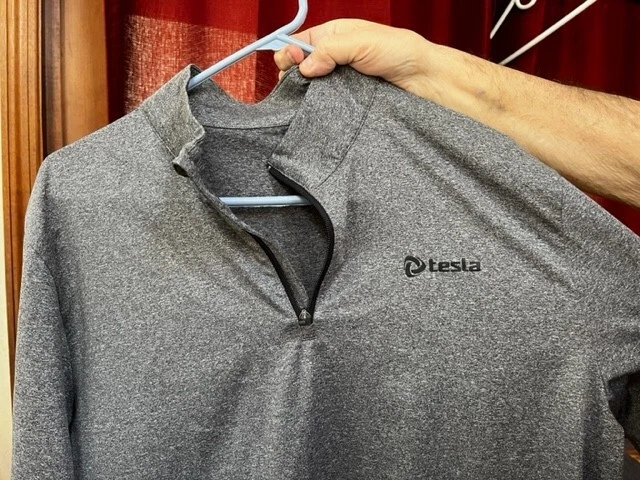 Mens Tesla Long Sleeve Shirt 3 Xl Poly Spandex
