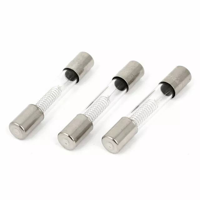 3Pcs Verre Tube Fusibles haute tension 0.85A 5kV 6 x 40mm pour Micro-ondes Four