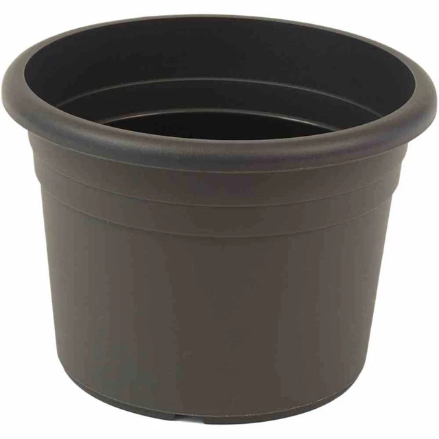 Vaso Naxos VECA In Plastica Antracite, Tondo, Cm 45x26,5x33, Per Esterno/interno - Foto 3