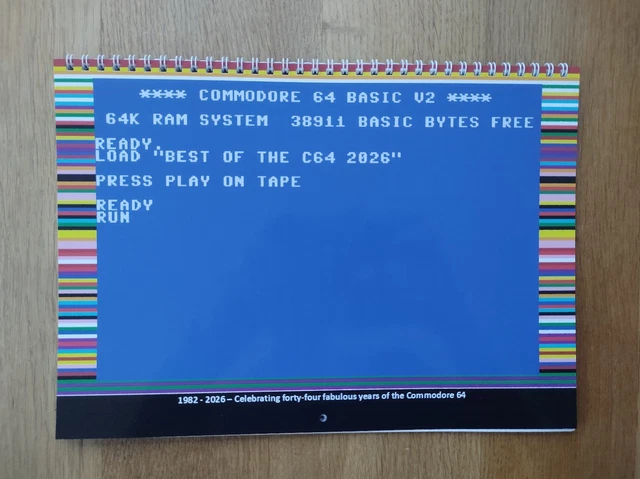 COMMODORE 64 CALENDAR 2026 £14.00 - PicClick UK